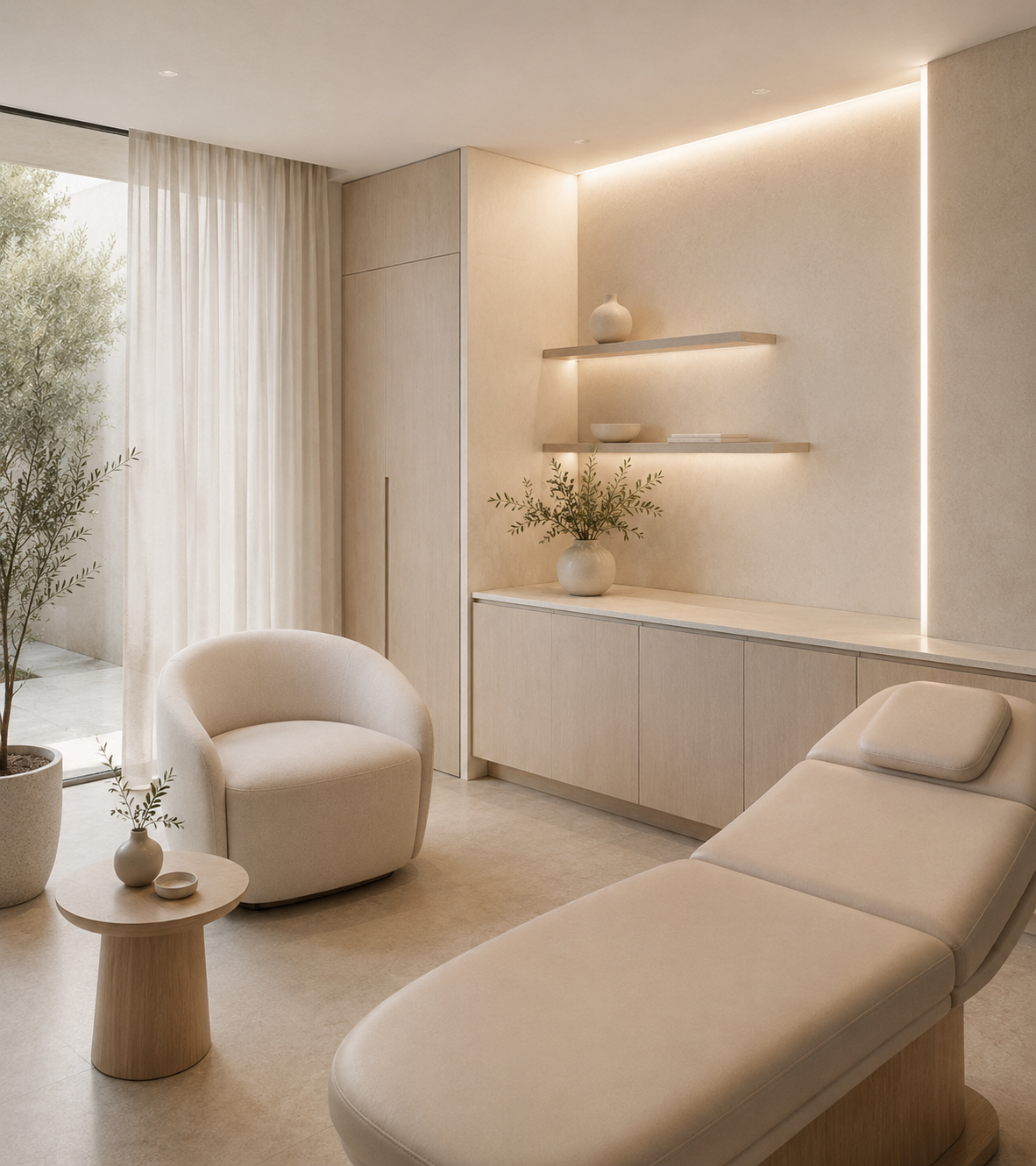 Ambiente de clínica premium